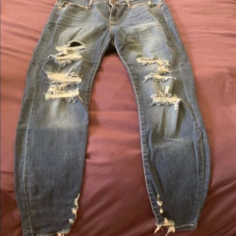 Judy Blue Distressed Skinny Jeans 15/32